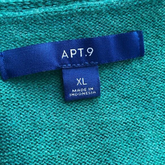 Apt. 9 Pullover Sleeveless V-Neck Sweater Vest Metallic Sparkle Size XL - Picture 7 of 14